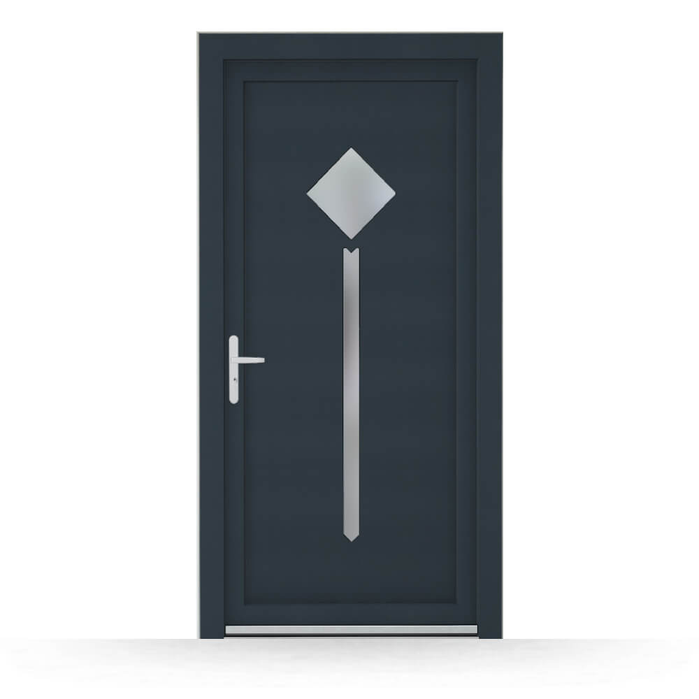 Porte de service Bruges anthracite