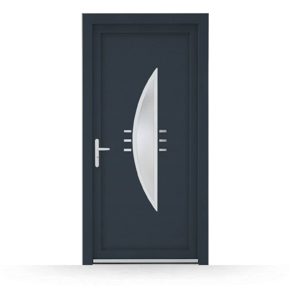 Porte de service Turnhout anthracite