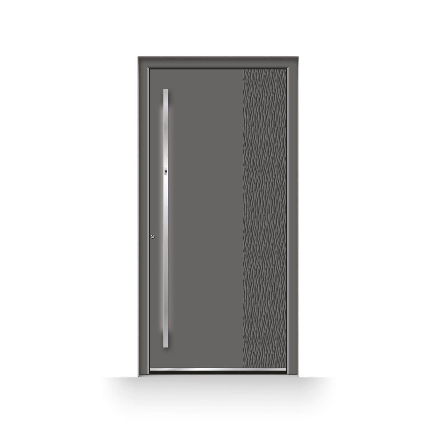 porte d'entree alu arles grise