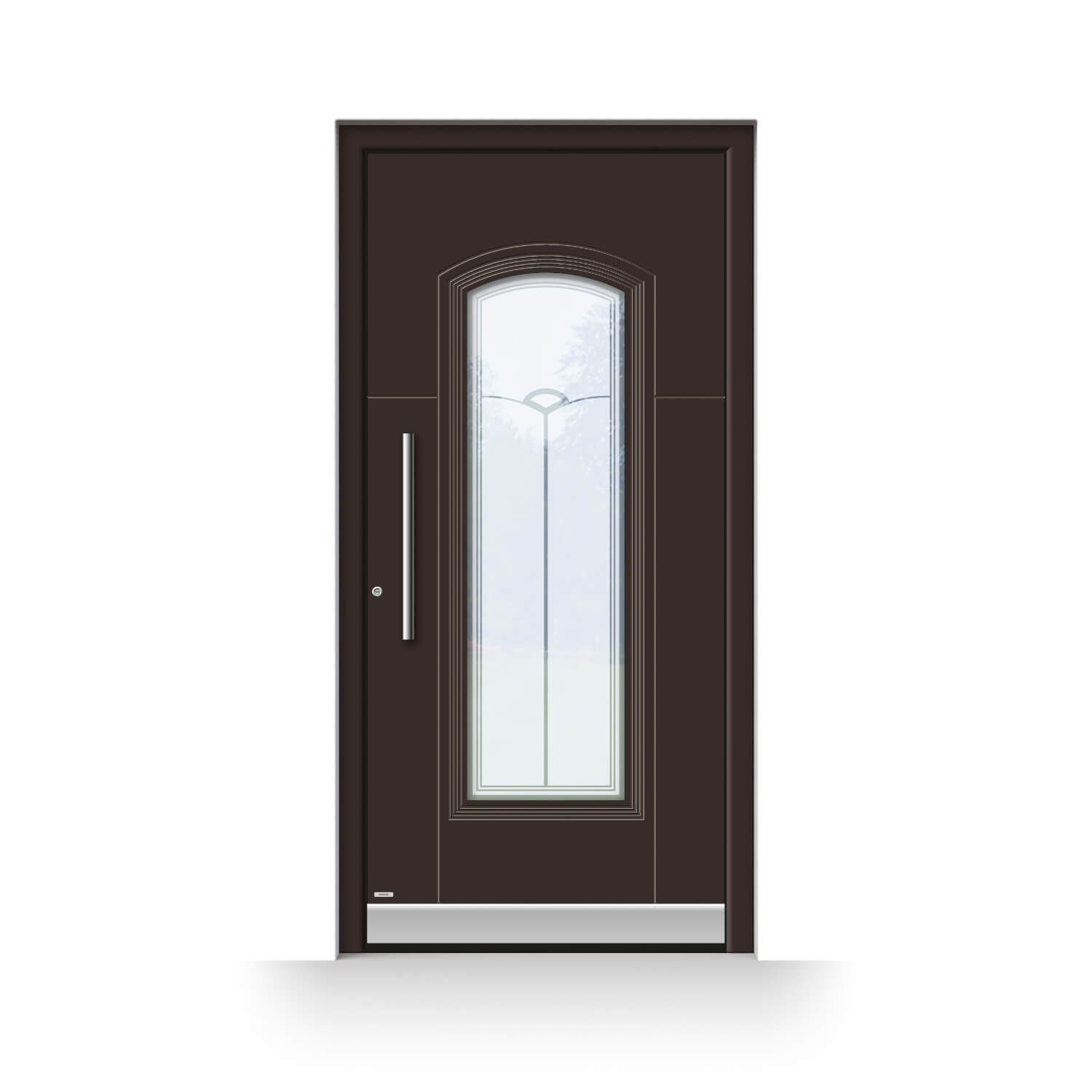 porte d'entree alu rochefort marron