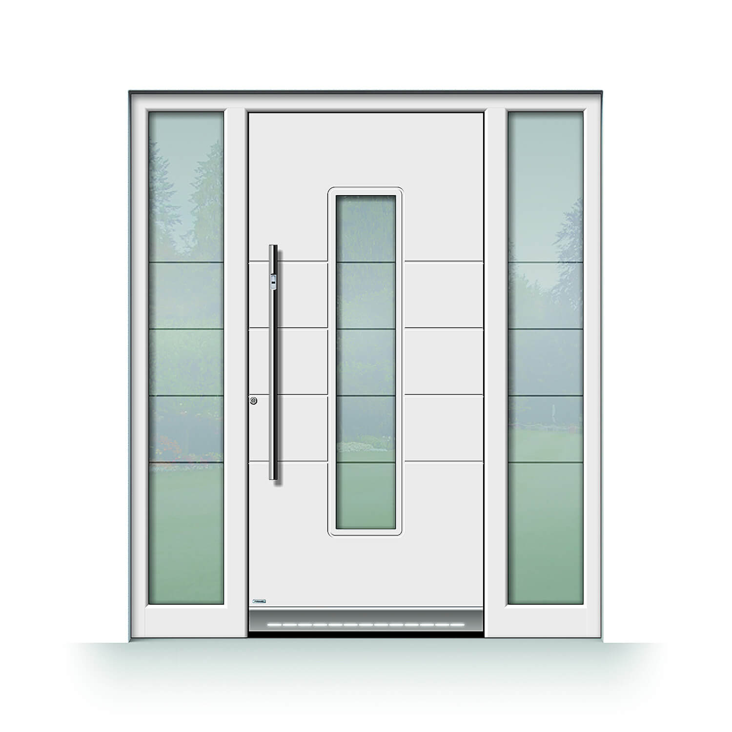 porte d'entree alu clamart blanche