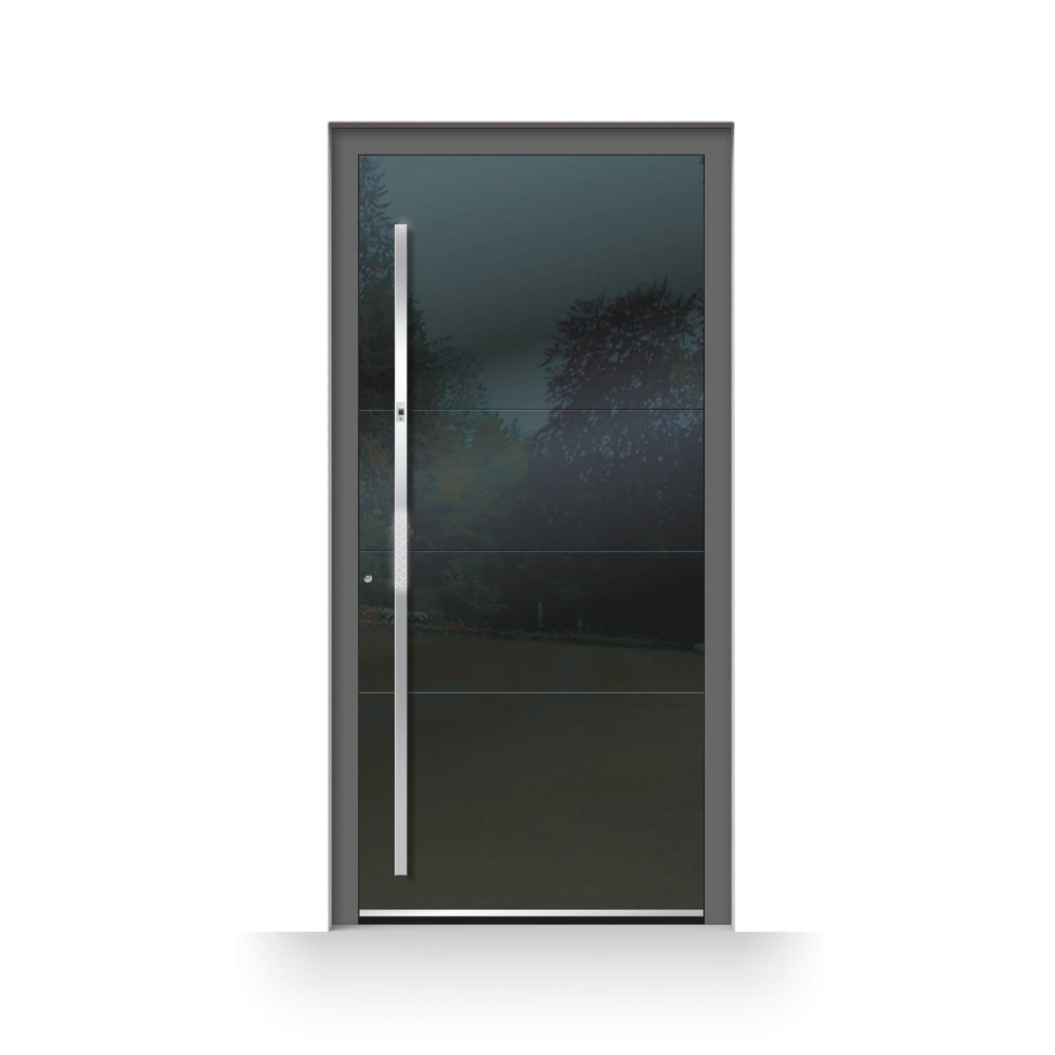 porte d'entree alu Tubize led