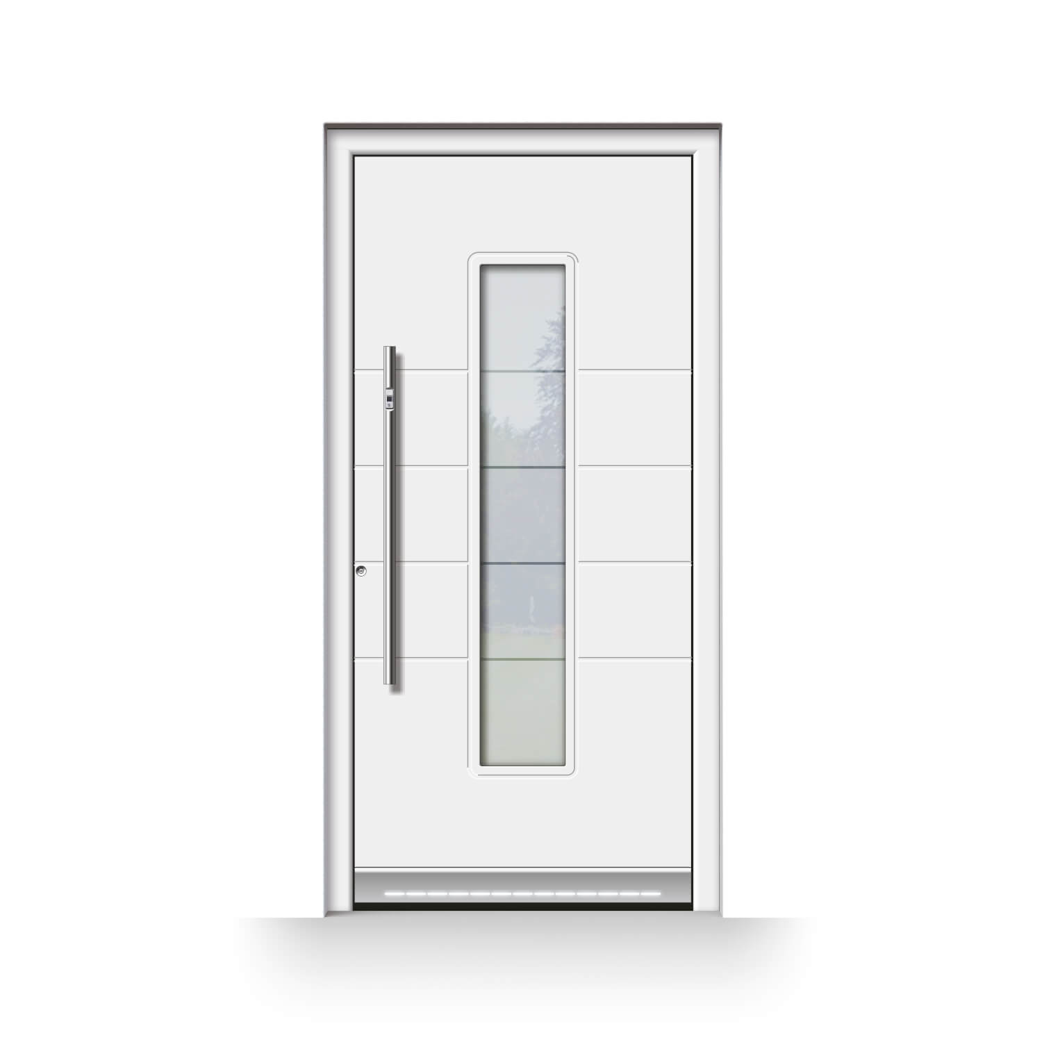 porte d'entree alu meaux led