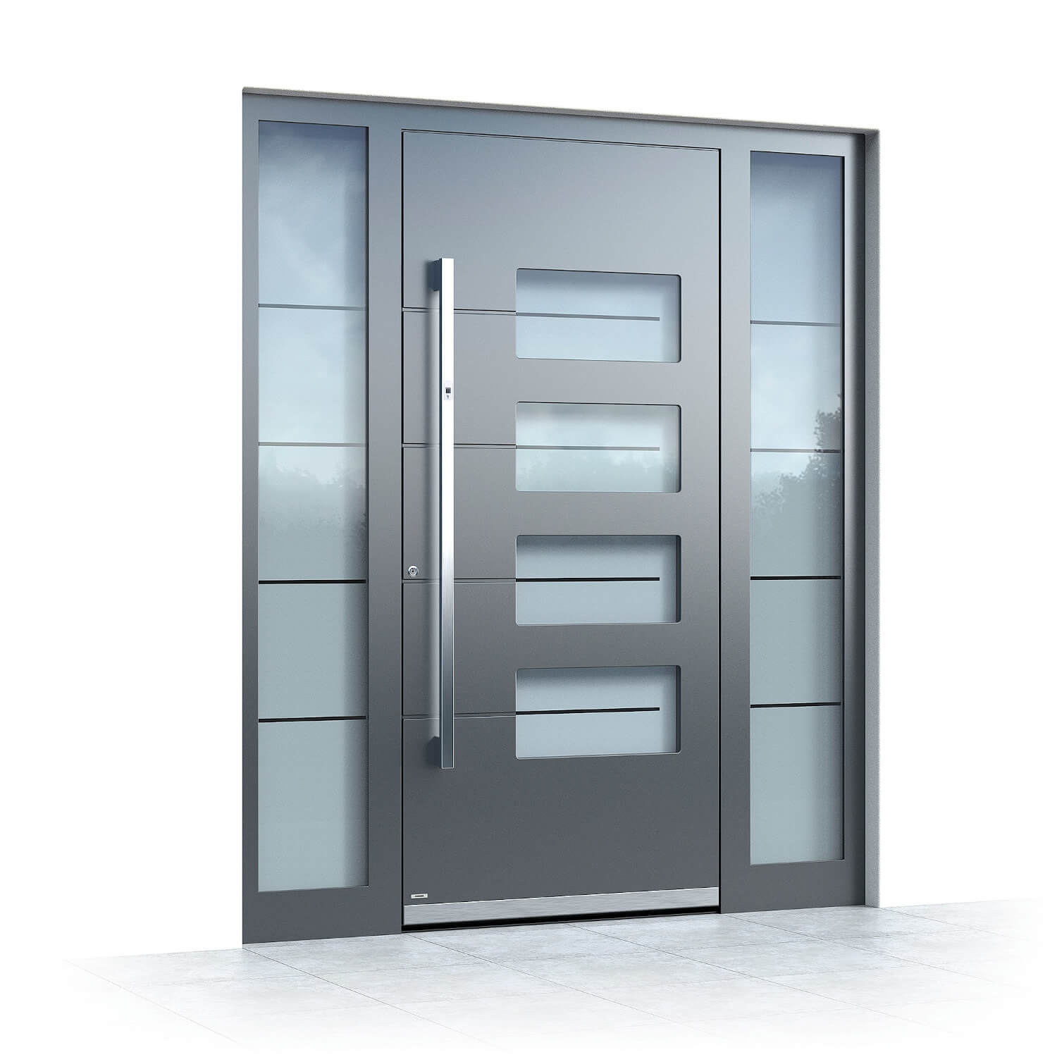 porte d'entree alu orleans grise