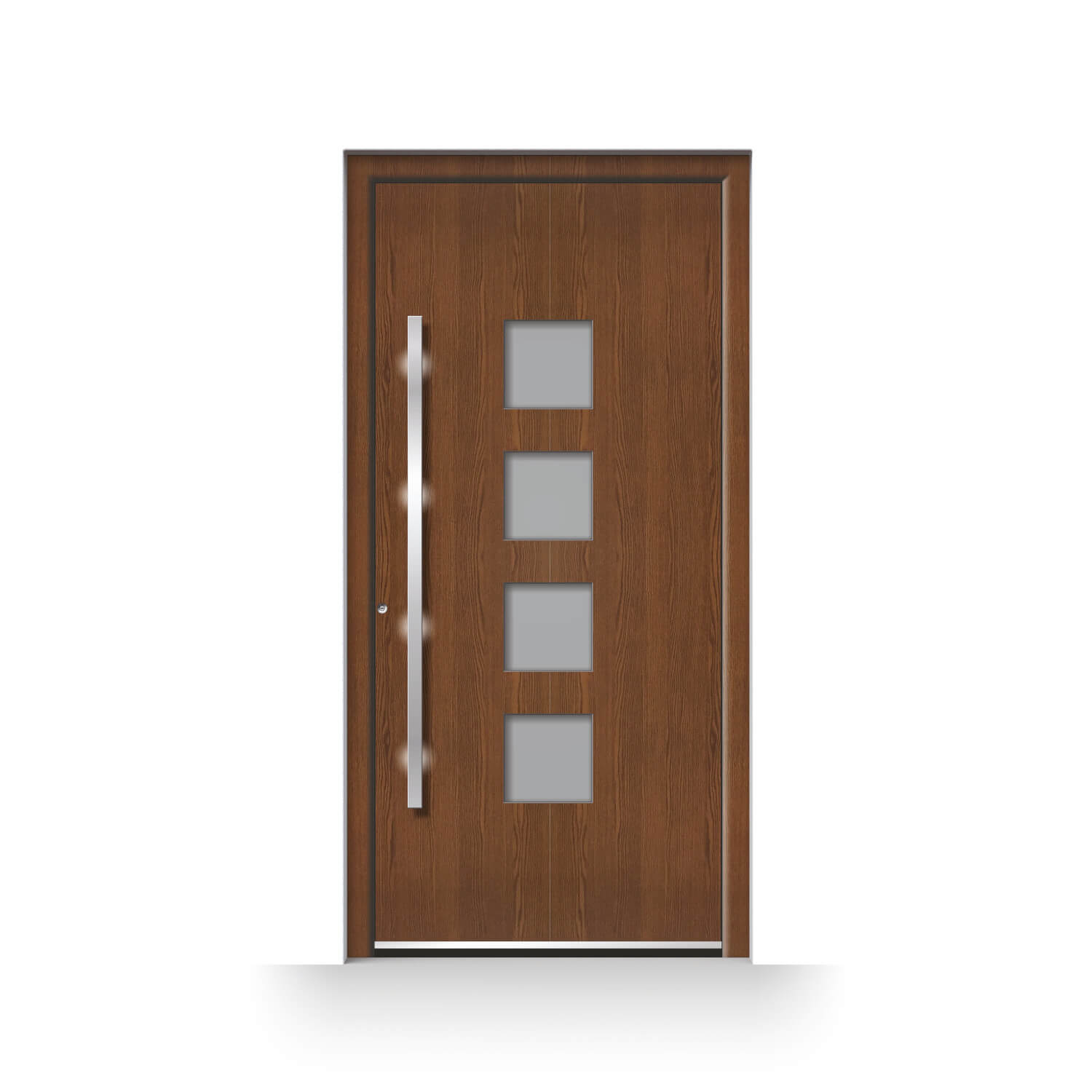 porte d'entree alu tours aspect bois