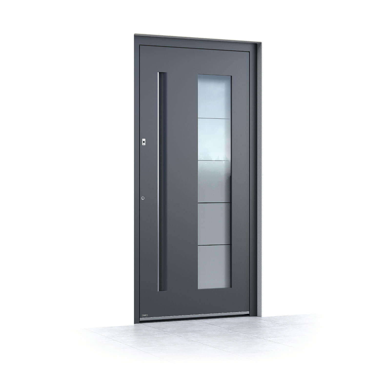 porte d'entree alu perpignan anthracite