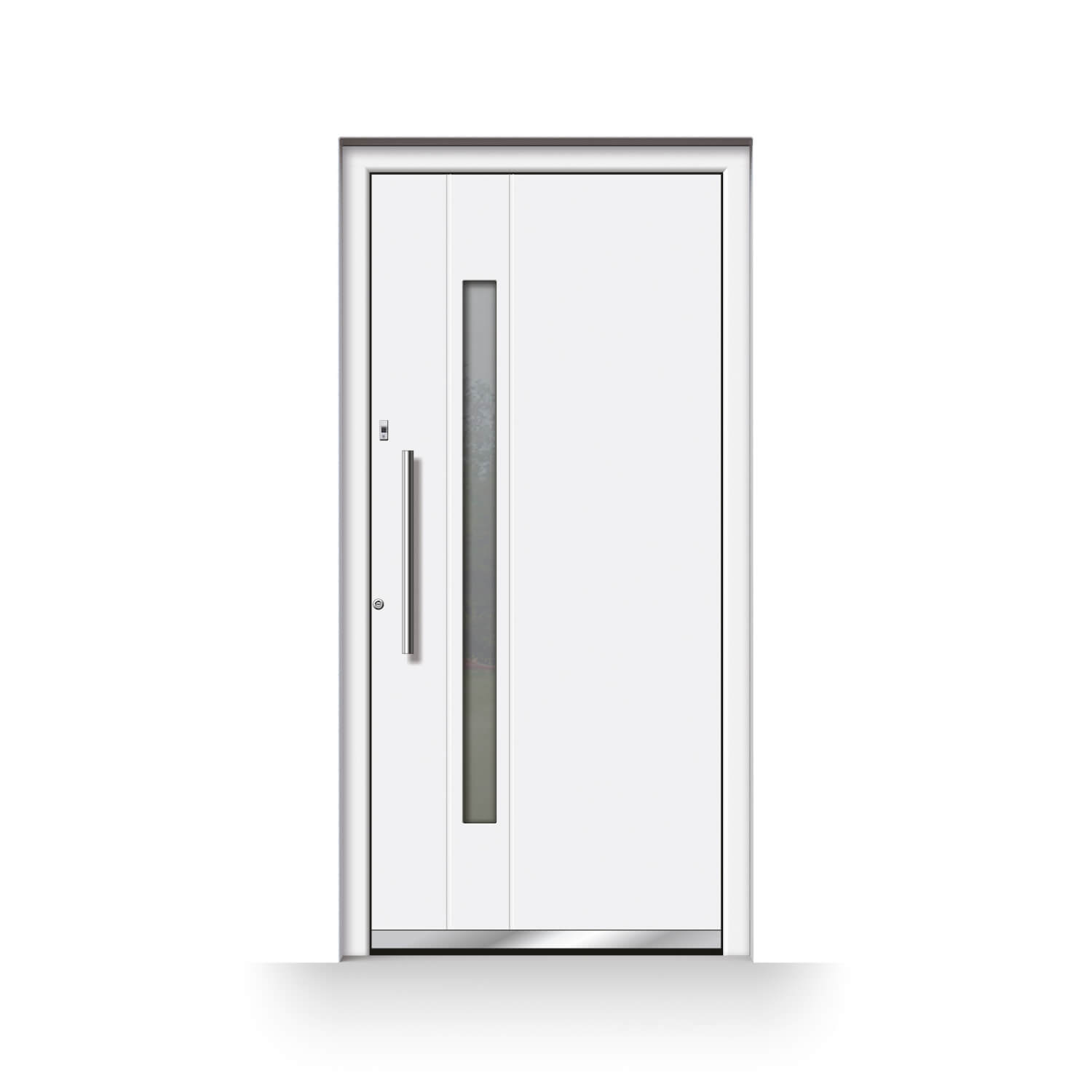 porte d'entree alu caen blanche