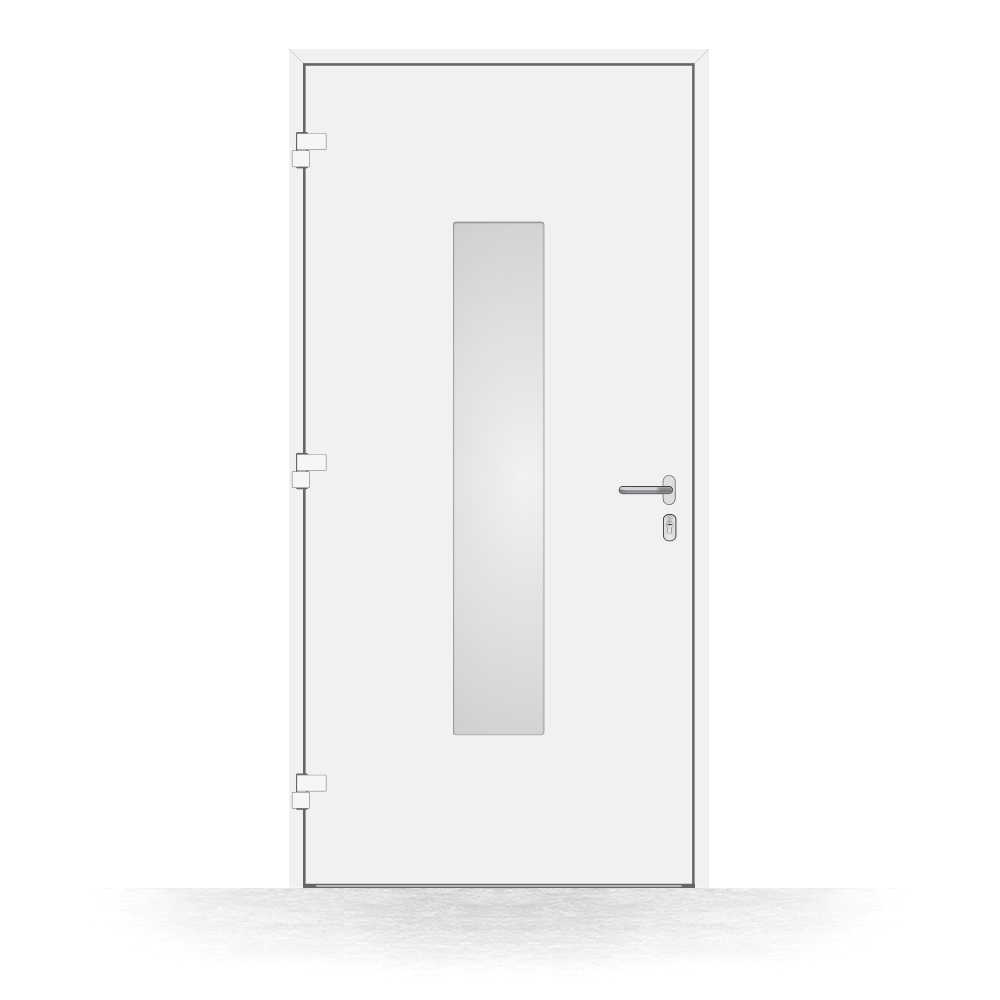 Porte d'entrée Aubange, vue intérieure