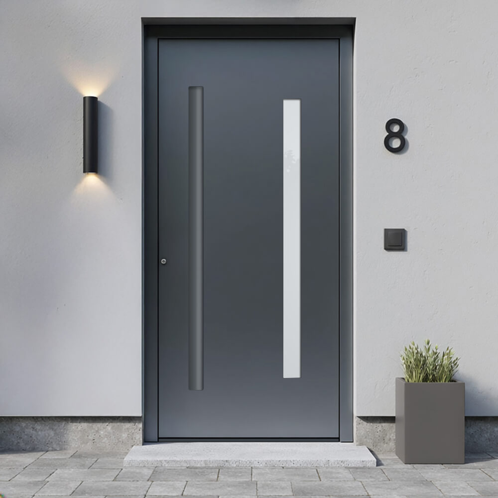 Porte d'entrée Ciney, installation