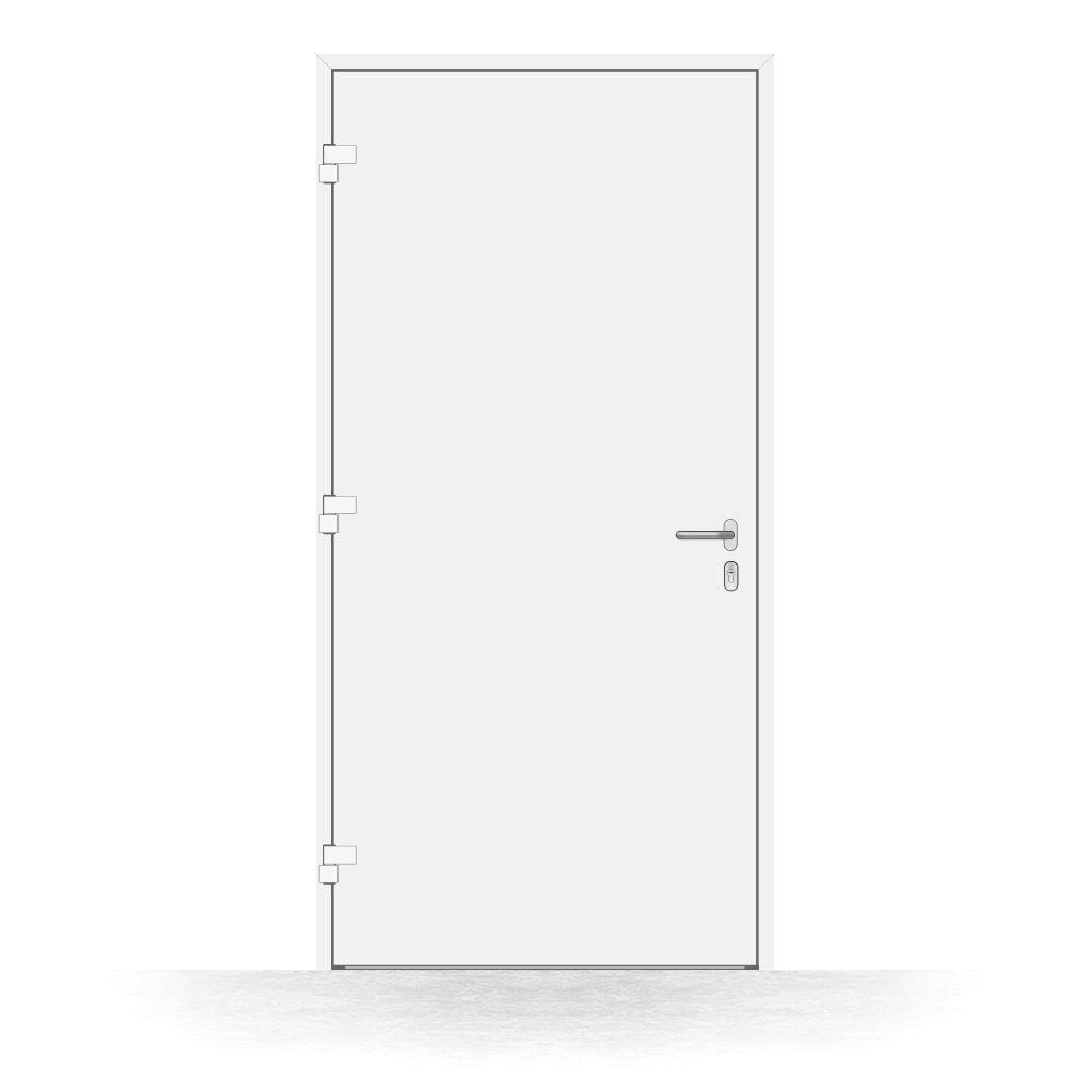 Porte d'entrée Florennes, vue intérieure