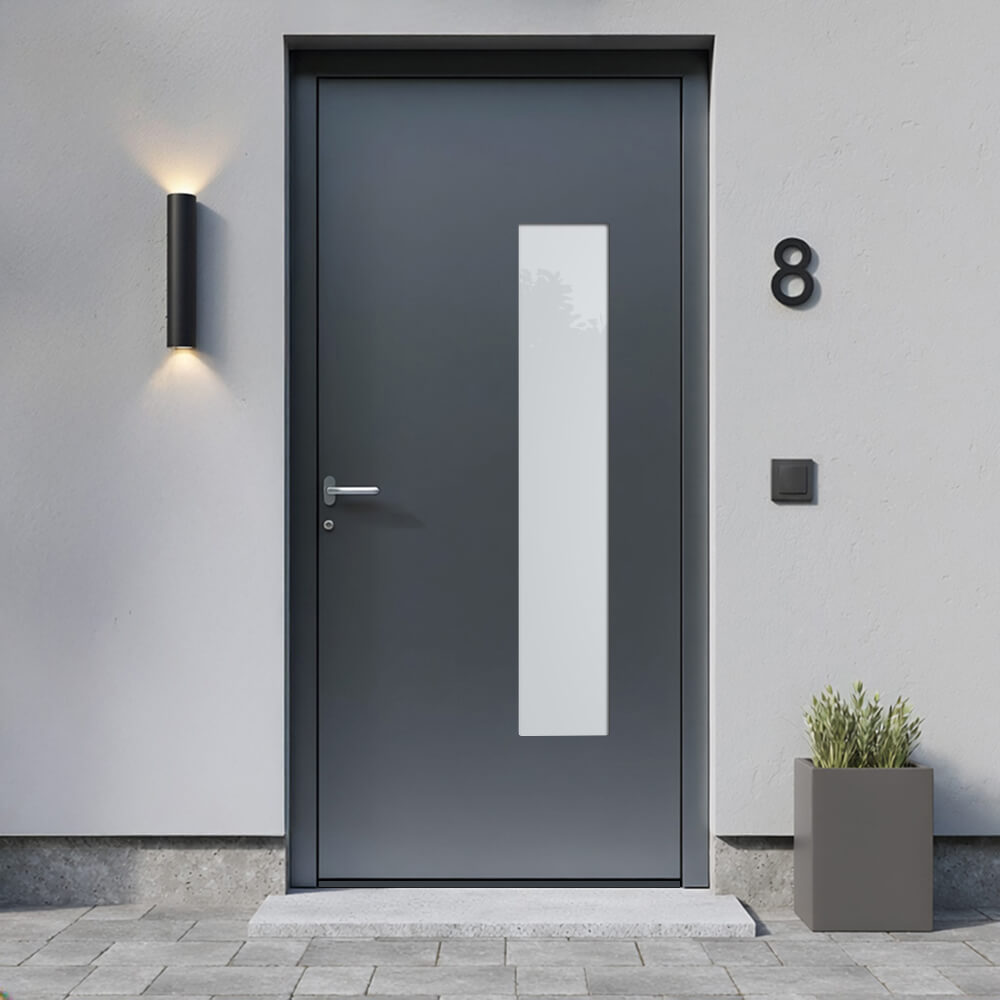 Porte d'entrée Huy, installation