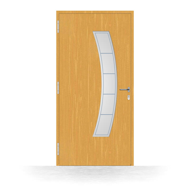 Porte d'entrée bois Couvin- vue intérieure