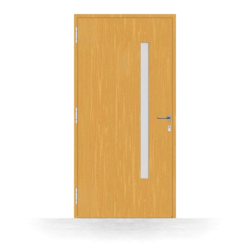 Porte d'entrée bois Dison - vue intérieure