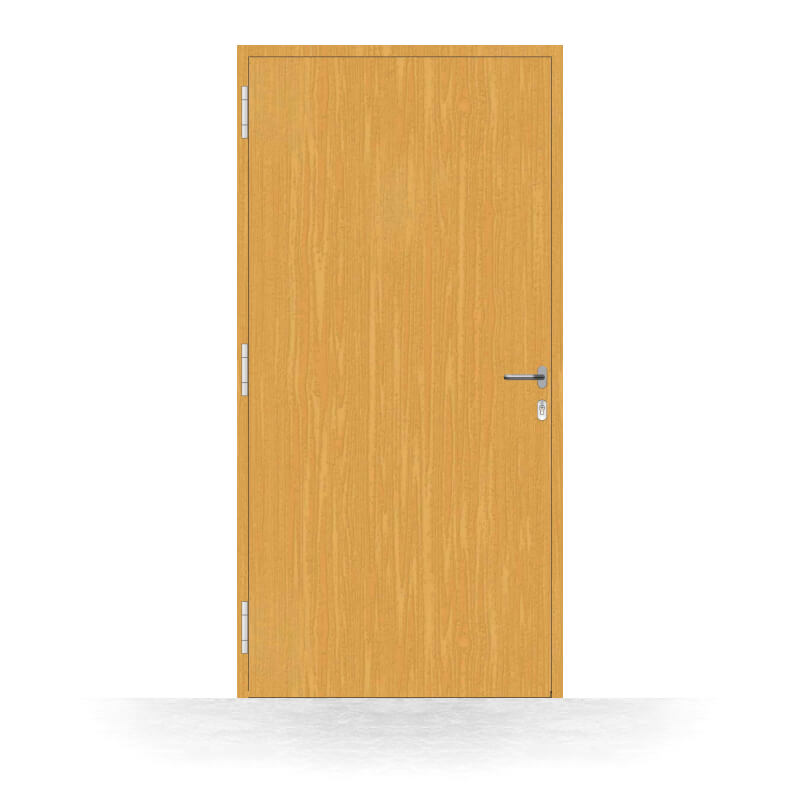 Porte d'entrée bois Dour - vue intérieure