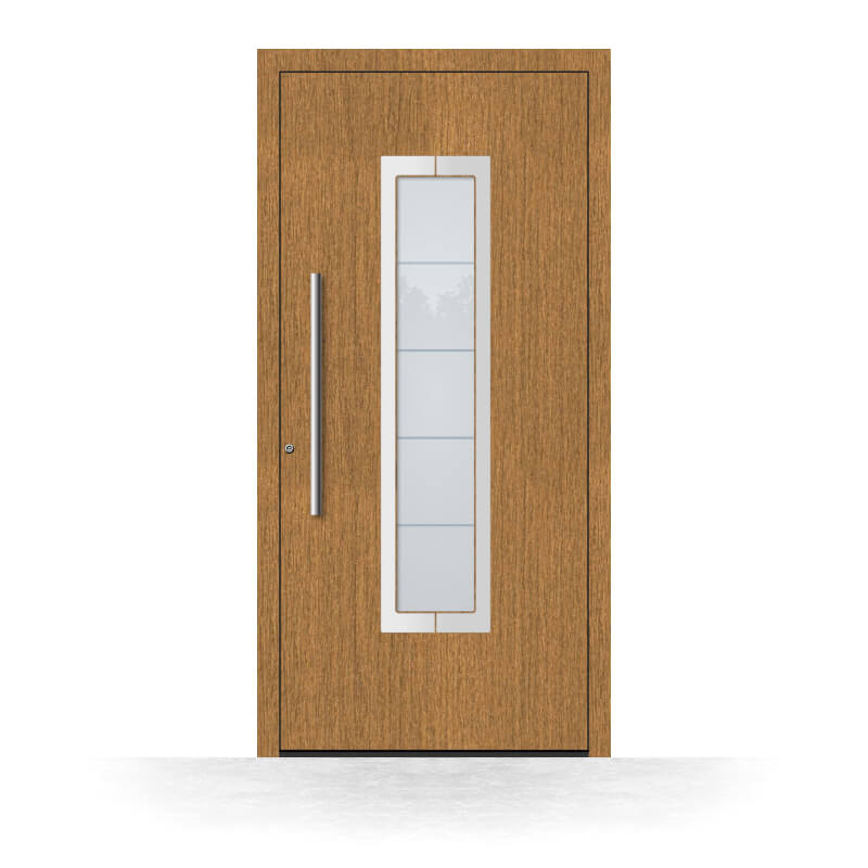 Porte d'entrée Genappe en chêne