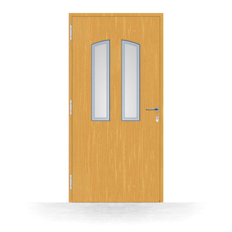 Porte d'entrée bois  Hannut- vue intérieure