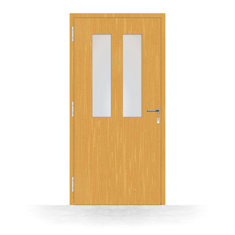 Porte d'entrée bois Profondeville- vue intérieure