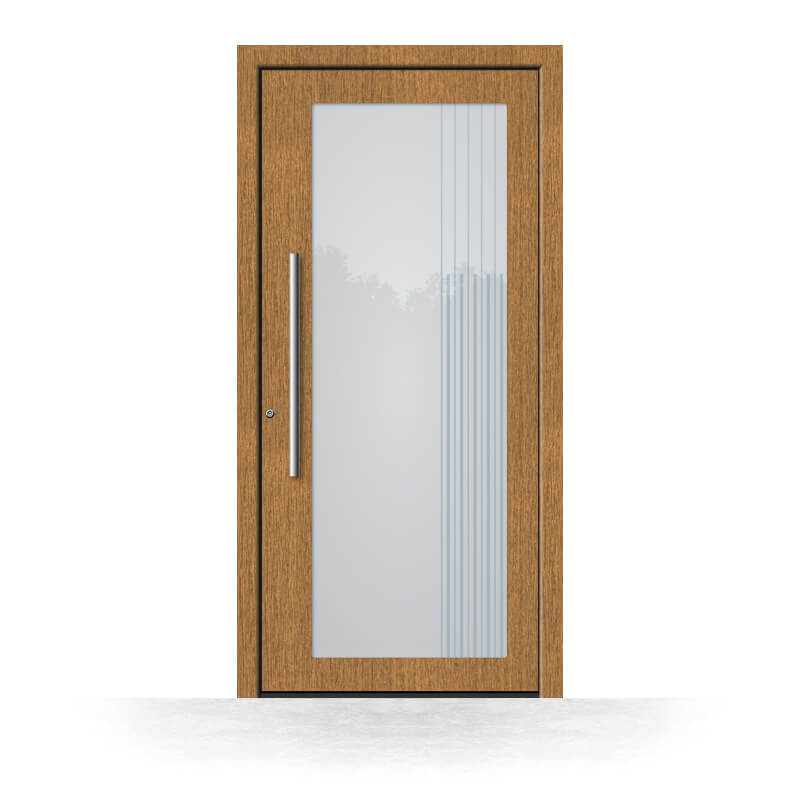 Porte d'entrée Theux en chêne