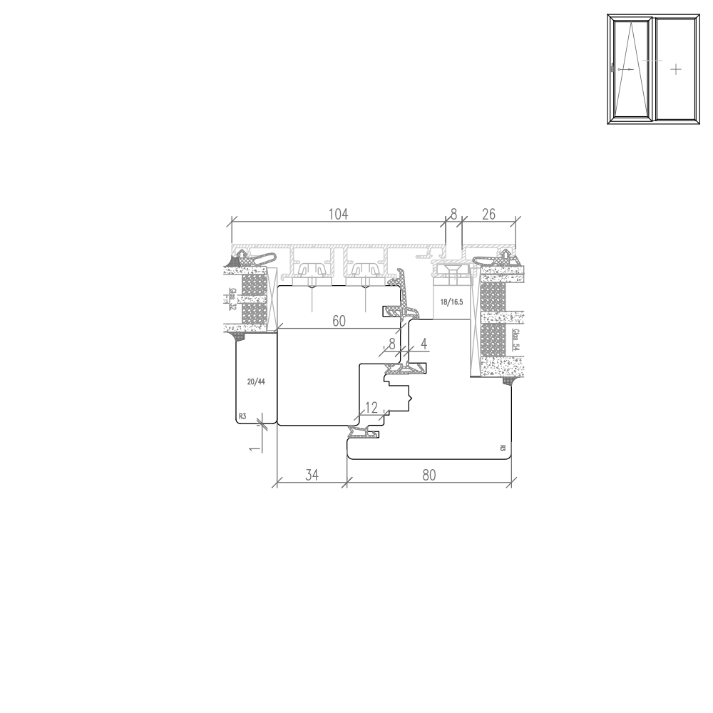 Ideal Plano - Illustration détaillée du meneau