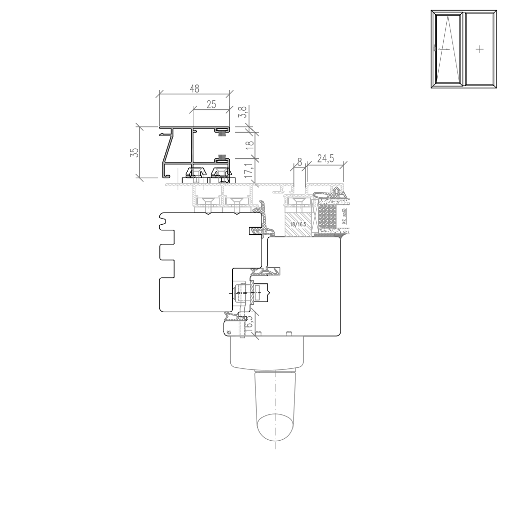 Ideal Plano - Rails de guidage pour nouvelle construction
