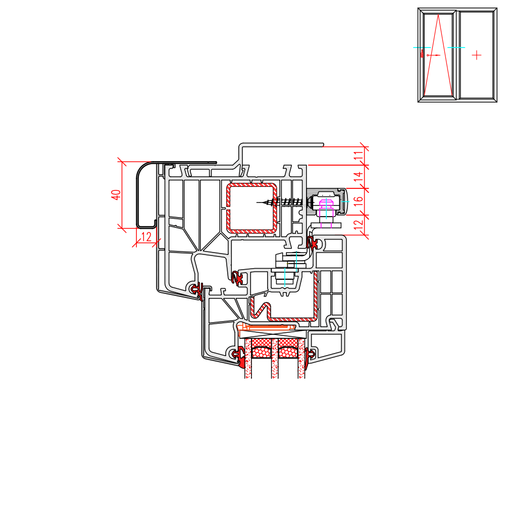 TwinSet 8000 - Couvercles des volets roulants pour rénovation
