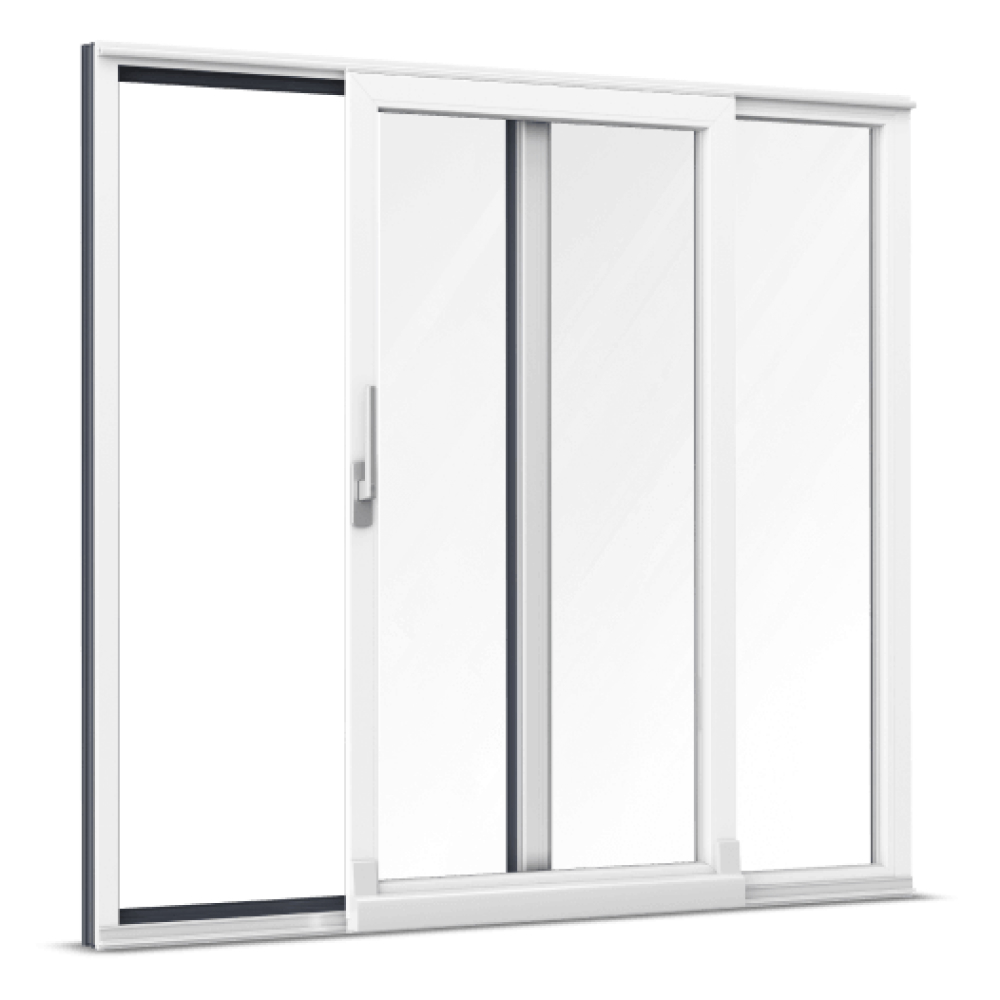 Baie oscillo-coulissante PVC-Alu