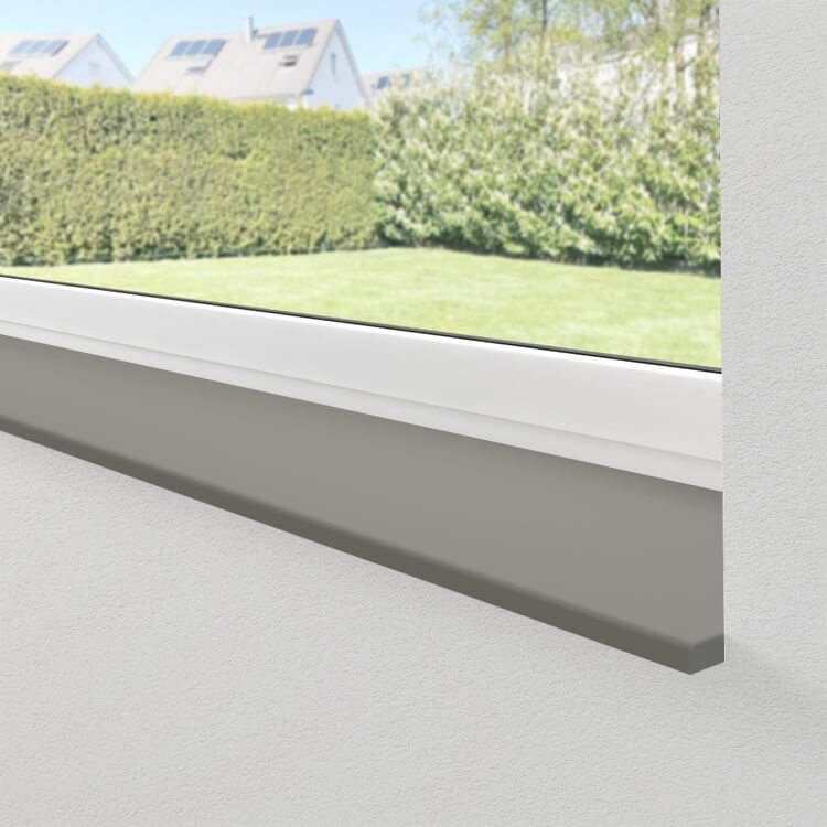 Appui de fenêtre gris platine