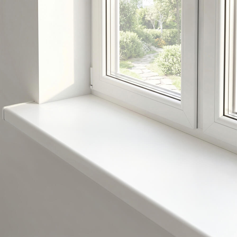 Appui de fenêtre intérieur PVC blanc installation