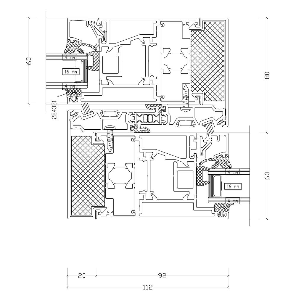 ASE 60 : Montant central
