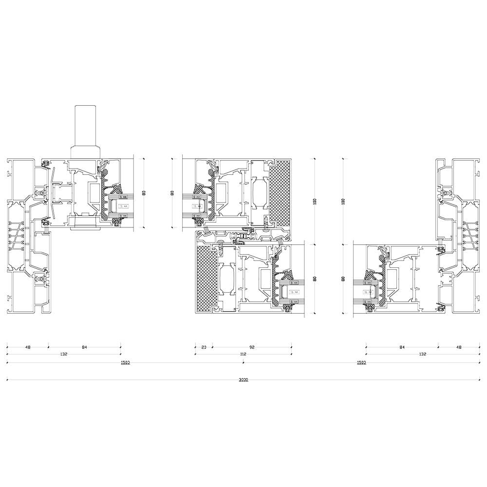 ASE 80 HI : Coupe totale B