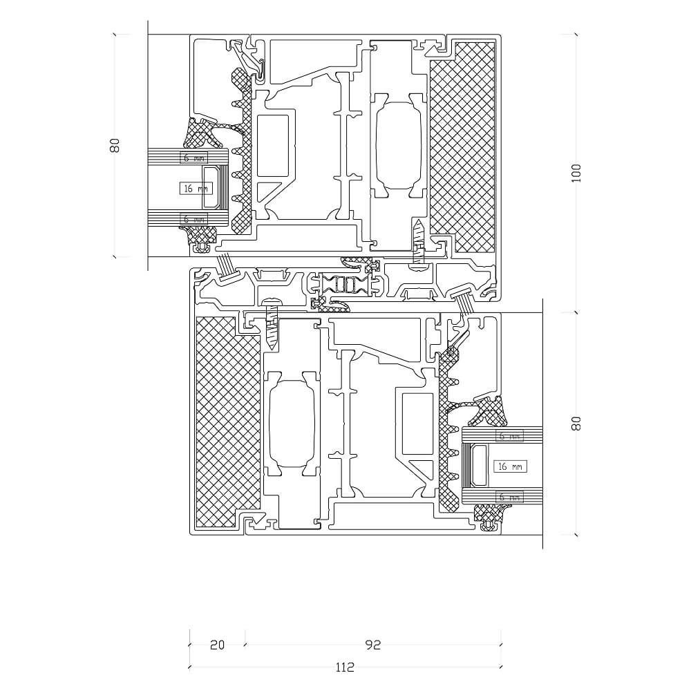 ASE 80 HI : Montant central