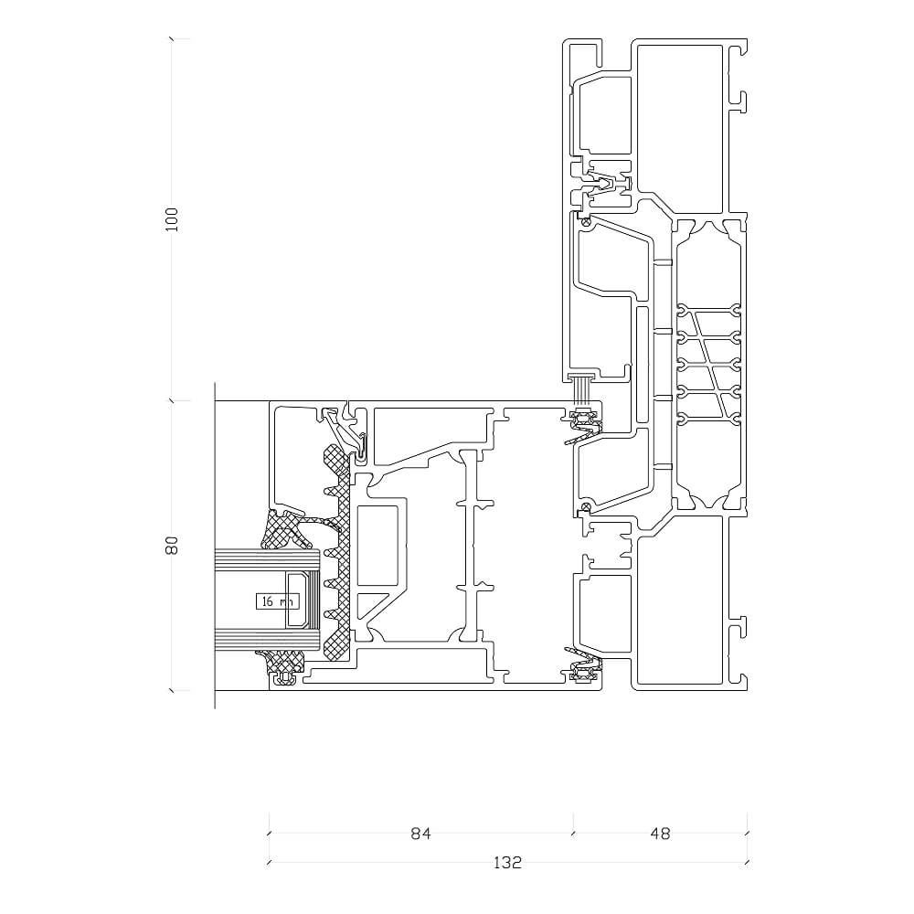 ASE 80 HI : Partie fixe côté