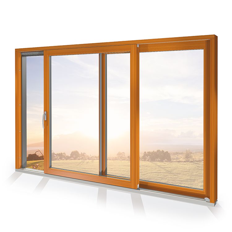Vue intérieure Baie soulevante-coulissante Bois-Alu Plano