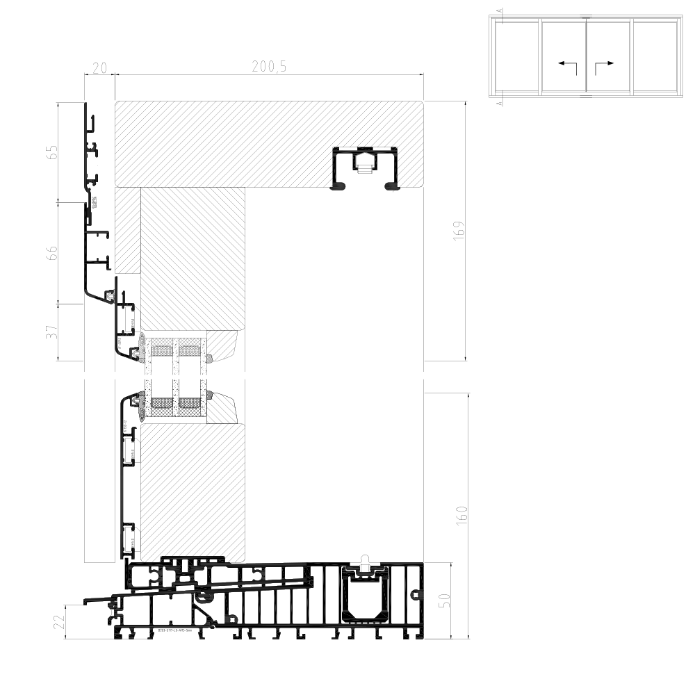 Idealu IV 68 - Illustration détaillée de la partie centrale Schéma C