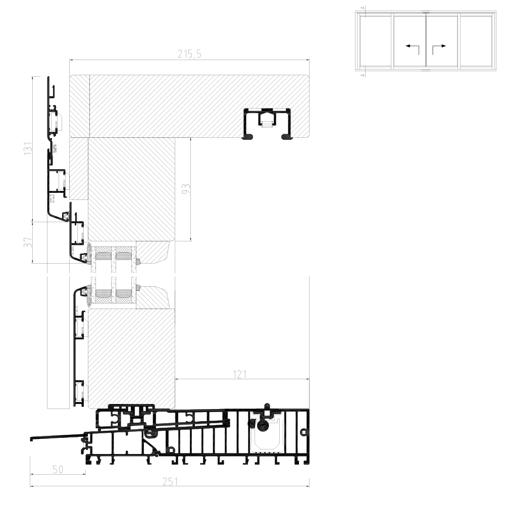 Idealu IV 78 - Illustration détaillée de la partie centrale Schéma C