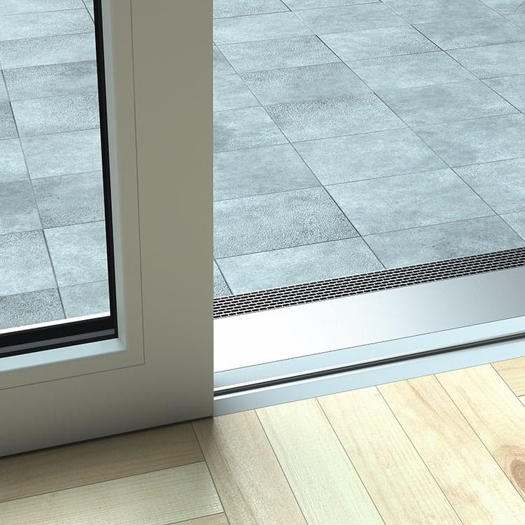 Seuil plat Baie soulevante-coulissante PVC-Alu