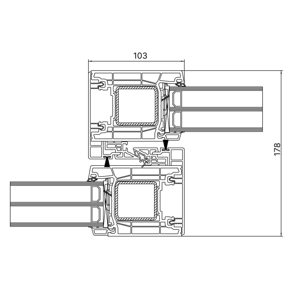 Premidoor 76 partie centrale 