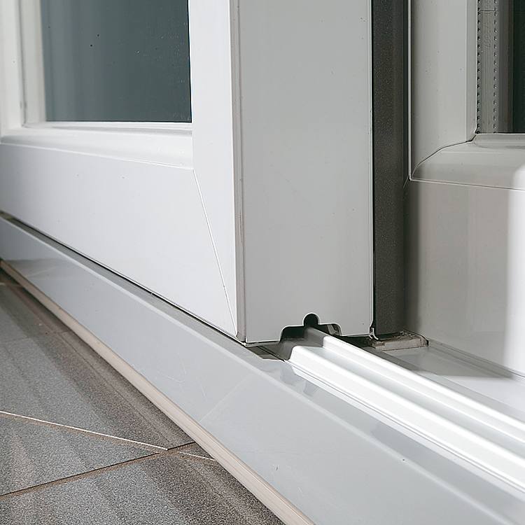 Baie soulevante-coulissante PVC gris IDEAL® Basic