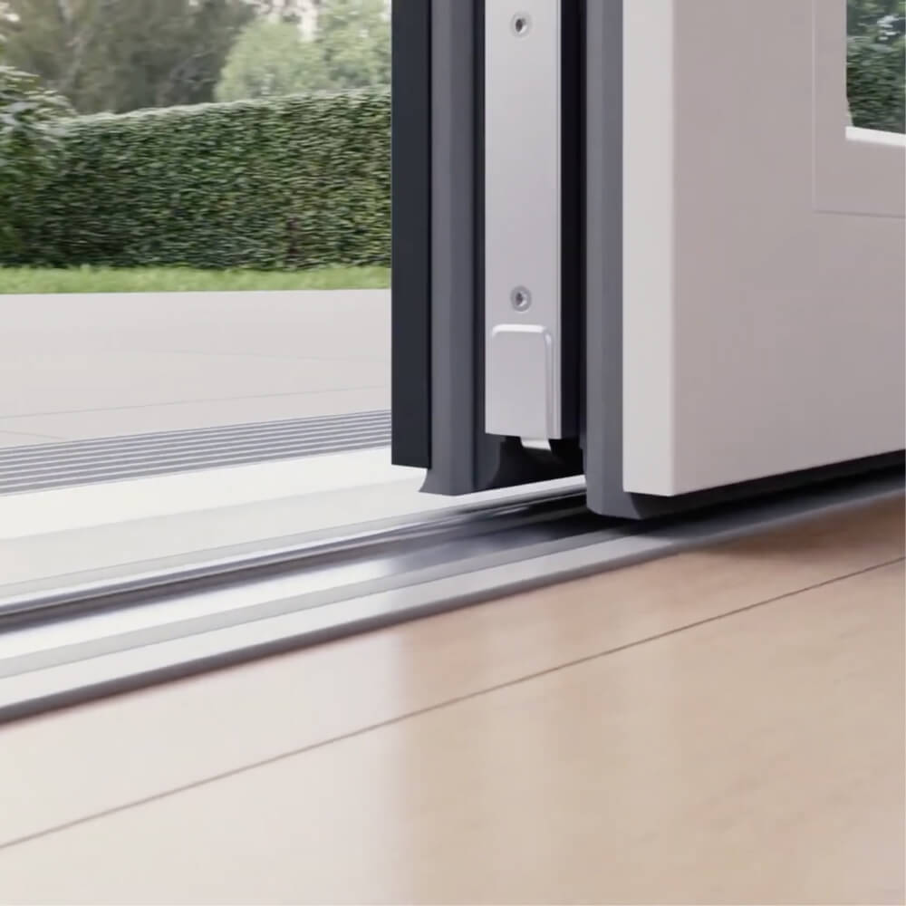 Baie vitrée soulevante-coulissante détail