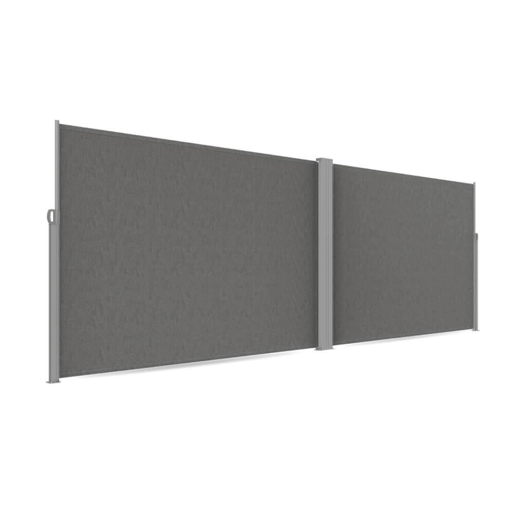 Brise-vue rétractable d'angle 180x620 