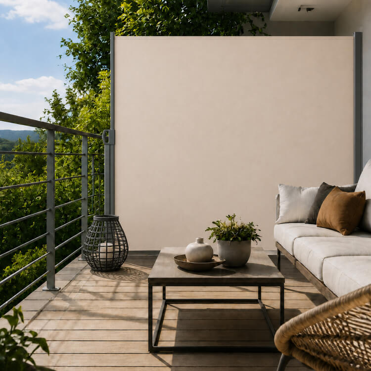 Brise-vue rétractable moderne pour balcon et terasse