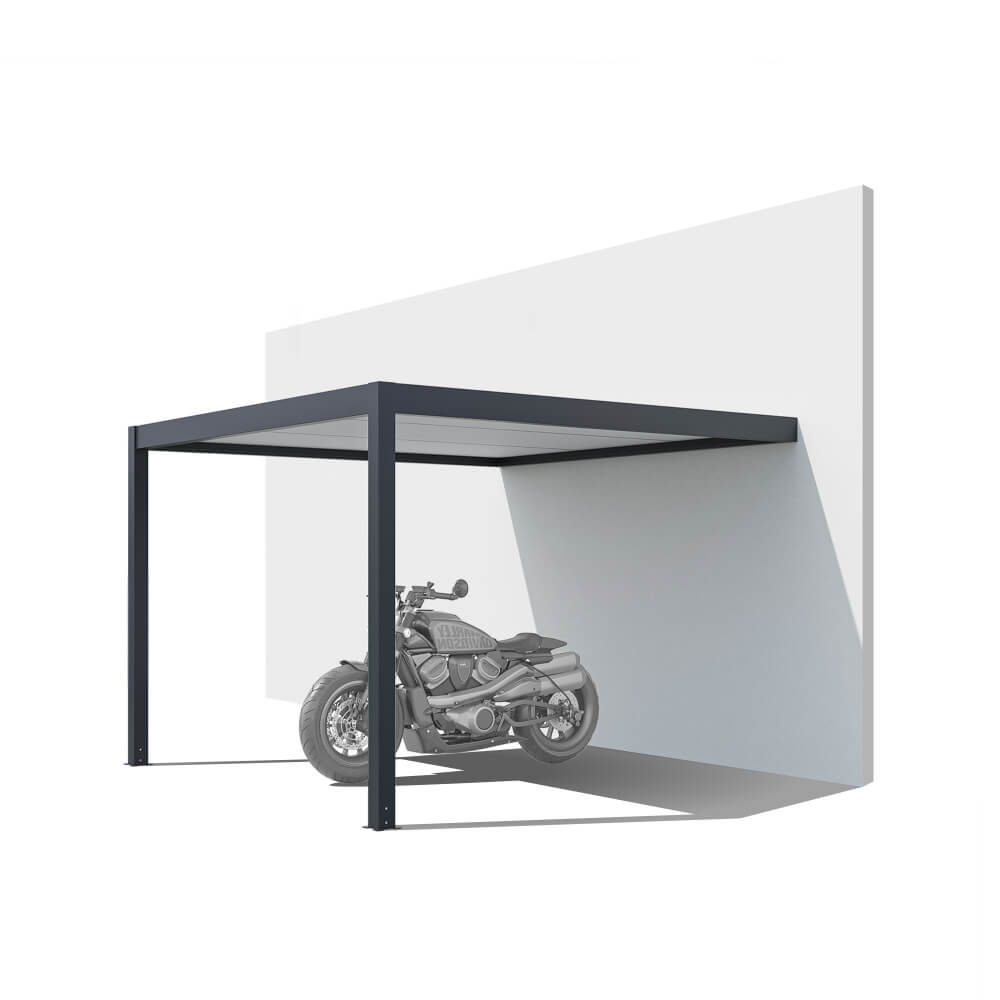 Carport adossé 3 x 3 m