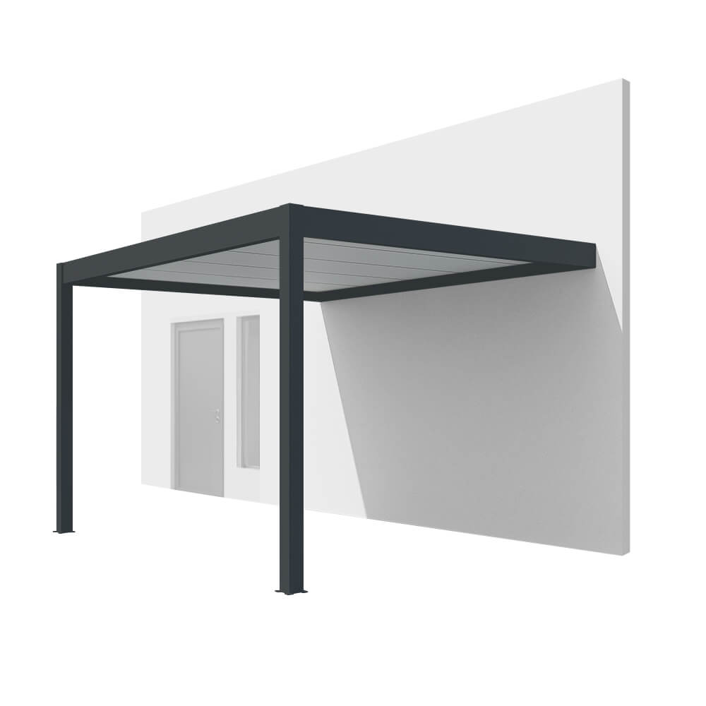 Carport gris anthracite