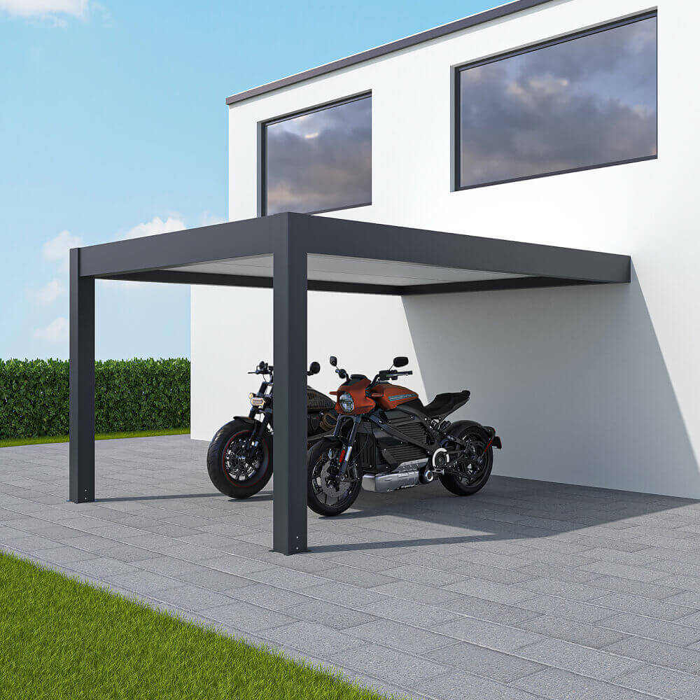 Carport adossé 4 x 3 m 