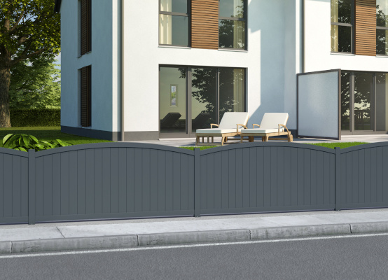 Clôture Uccle anthracite