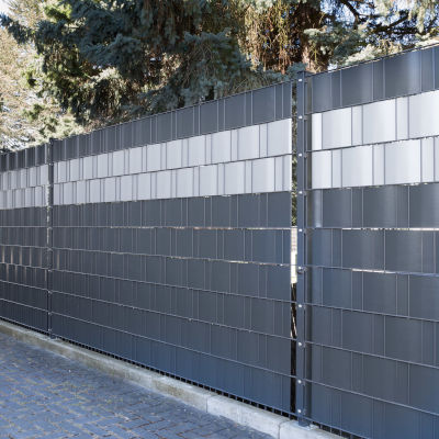 Grillage rigide avec brise-vue