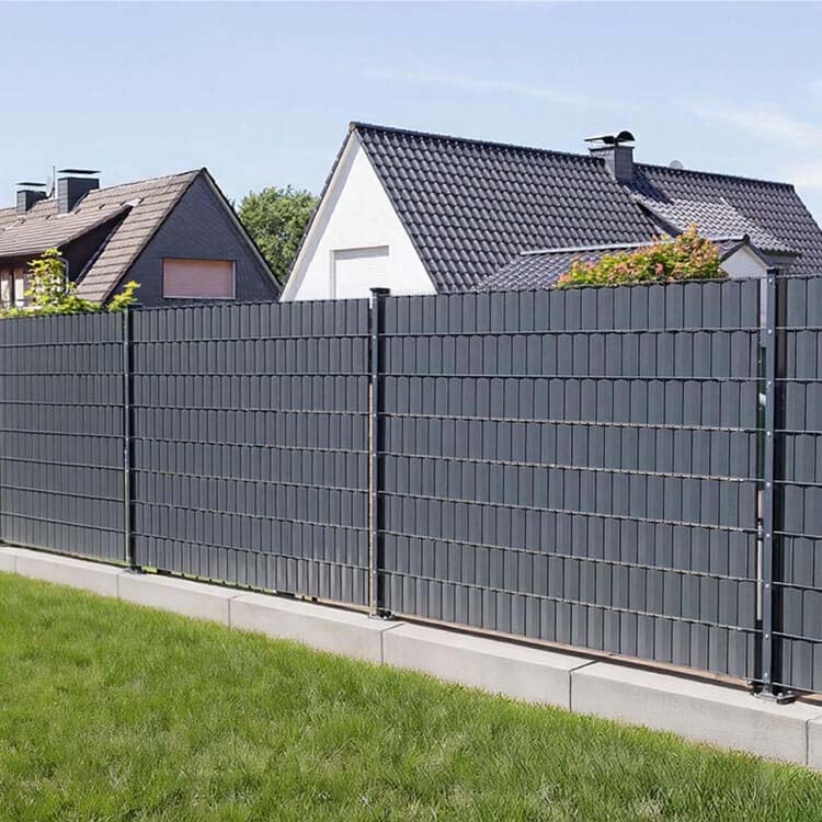 Brise-vue en gris anthracite