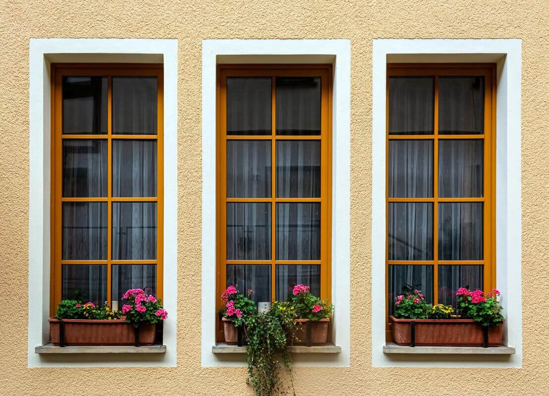 Plaxage fenêtre PVC imitation bois