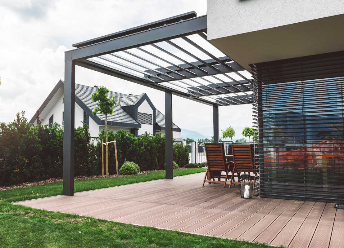 pergola et brise-soleil connectés à la domotique