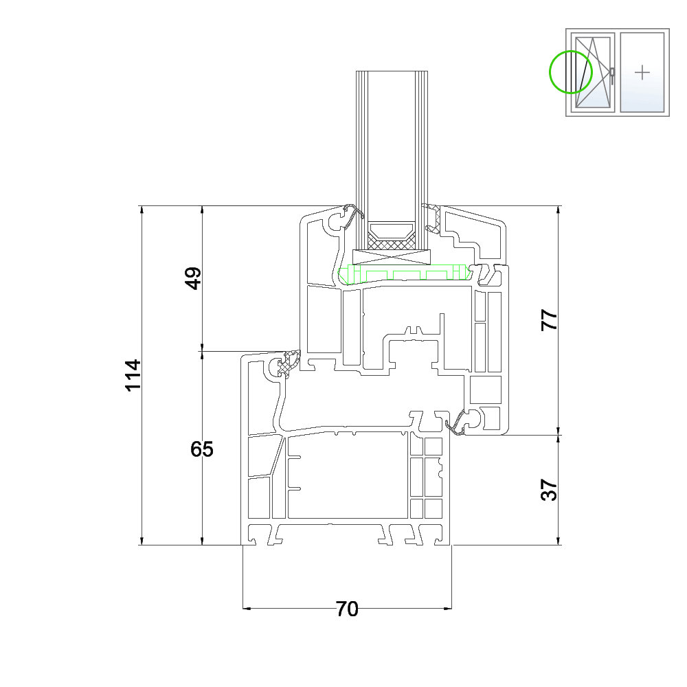 Ideal 4000 Cadre et Vantail